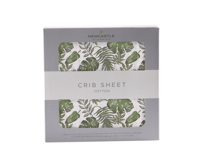 Tropical Forest Cotton Muslin Crib Sheet - The Little Big Store