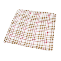 Teddy Bear and Plaid Cotton Muslin Newcastle Blanket - The Little Big Store