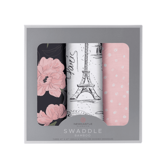 London, Paris, New York Swaddle 3 Pack - The Little Big Store