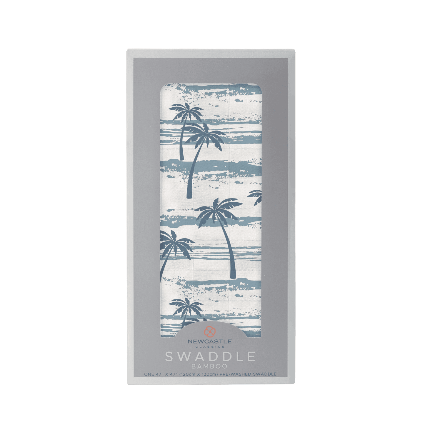 Ocean Palm Trees Bamboo Swaddle - The Little Big Store