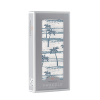 Ocean Palm Trees Bamboo Swaddle - The Little Big Store