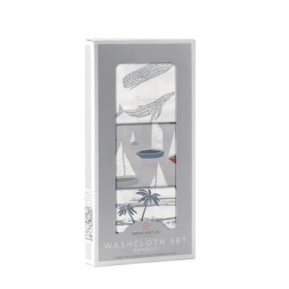 Ocean Tides Bamboo Washcloth Set of 3 - The Little Big Store