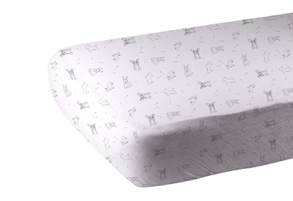 Corgi Bamboo Muslin Crib Sheet - The Little Big Store