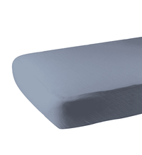 Blue Fog Newcastle Cotton Crib Sheet - The Little Big Store