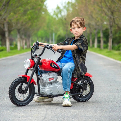 ⚡ Freddo E-Chopper™ 36V – Electric Mini Cruiser with Leather Seat & Air-Filled Tires