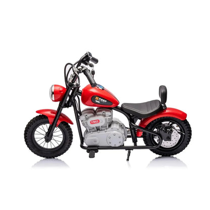 ⚡ Freddo E-Chopper™ 36V – Electric Mini Cruiser with Leather Seat & Air-Filled Tires