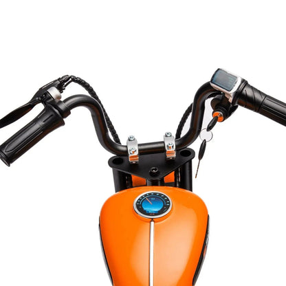 ⚡ Freddo E-Chopper™ 36V – Electric Mini Cruiser with Leather Seat & Air-Filled Tires