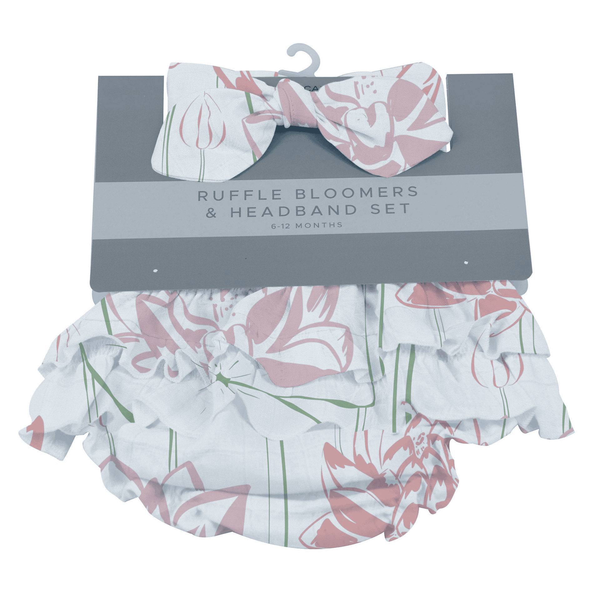 Water Lily Ruffle Bamboo Bloomer Headband Set - The Little Big Store