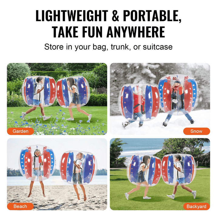 BumperBlitz™ Sumo Zorb Balls 2-Pack - Inflatable Fun for Kids & Teens - The Little Big Store
