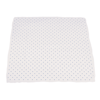 Powder Pink Bunnies and Periwinkle Diamond Polka Dot Bamboo Newcastle Blanket - The Little Big Store