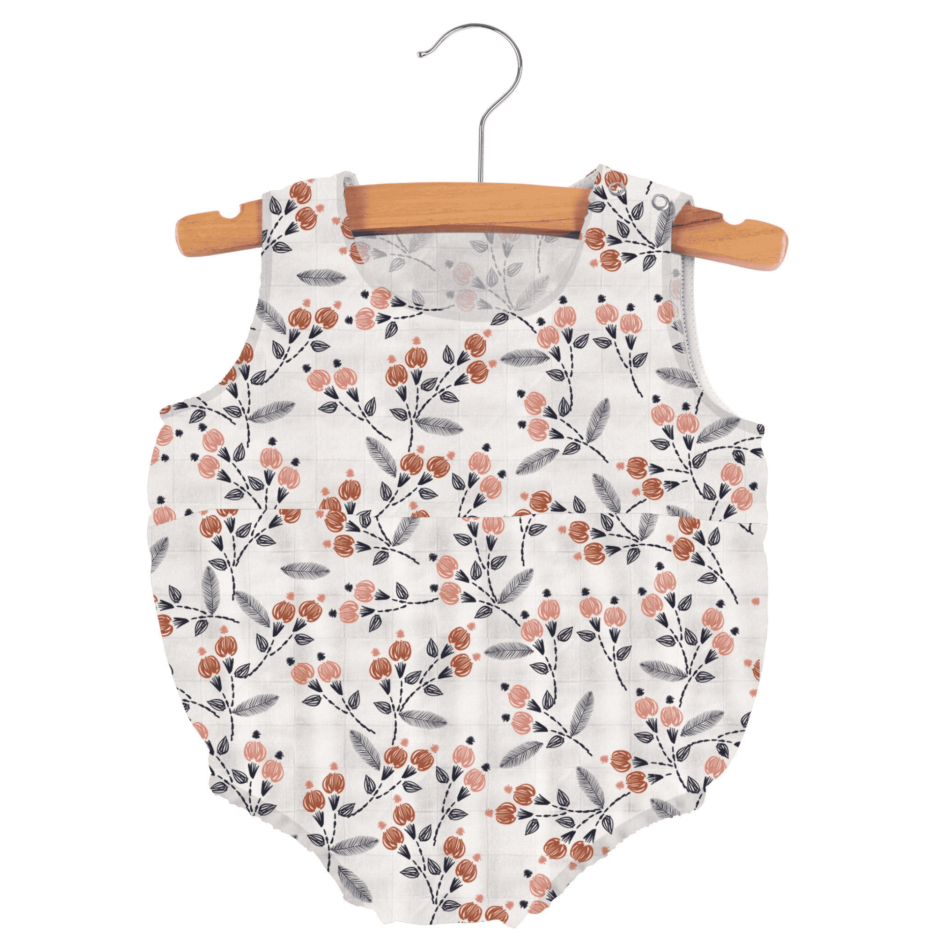 Dahlia Floral Bamboo Newcastle Mini Bubble - The Little Big Store
