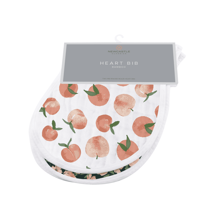 Canyon Sunset Bamboo Heart Bib 2PK - The Little Big Store