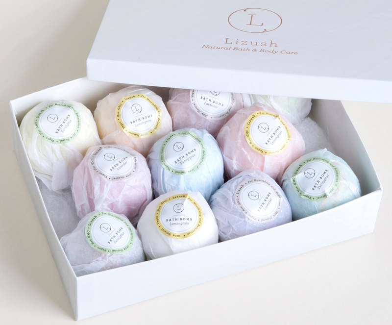 TheLittleBigStore SurpriseFizz™ 12-Piece Bath Bomb Gift Box – 11 + 1 FREE Bonus Bomb