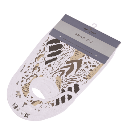 On The Savannah Bamboo Muslin Snap Bibs 3PK - The Little Big Store
