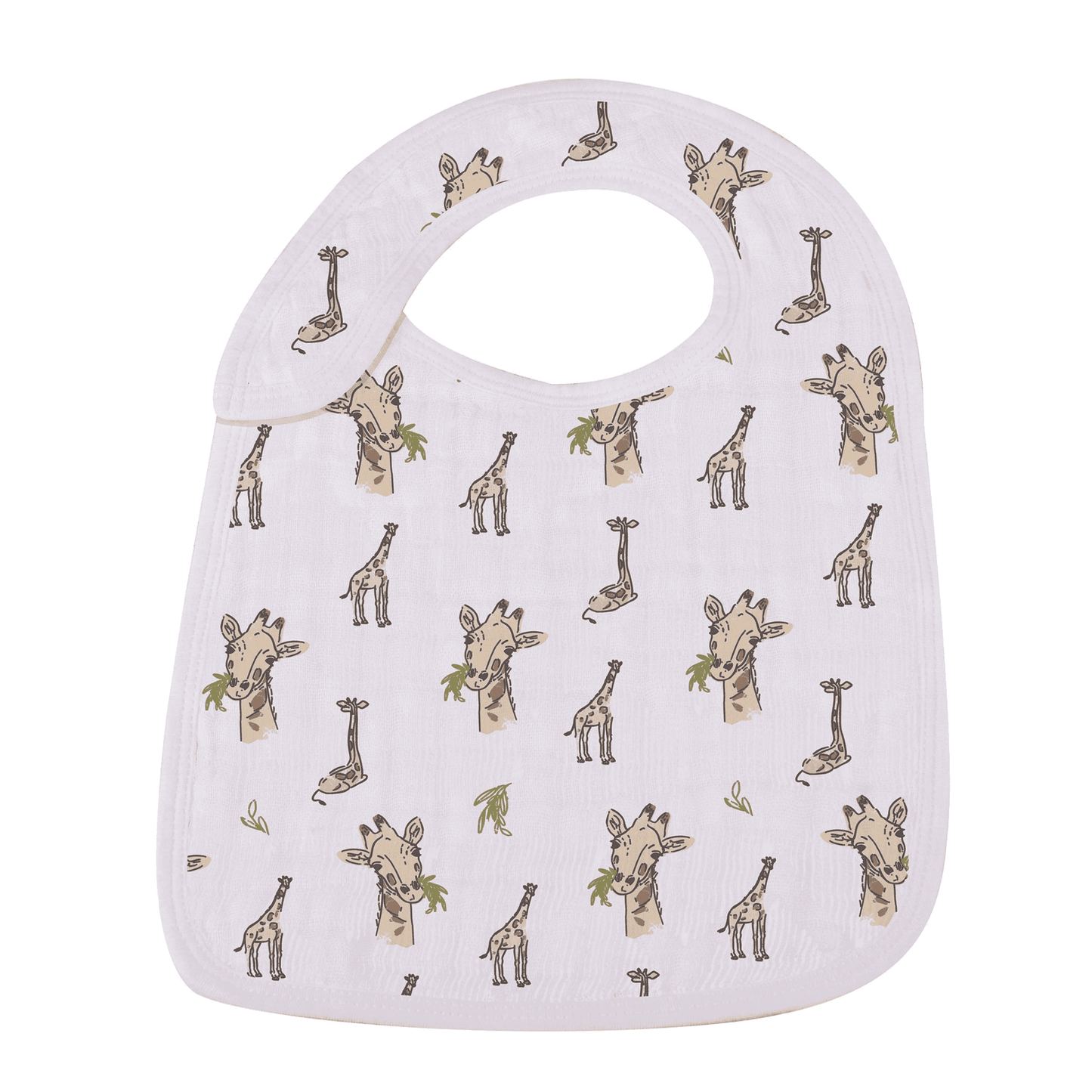 On The Savannah Bamboo Muslin Snap Bibs 3PK - The Little Big Store