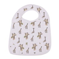 On The Savannah Bamboo Muslin Snap Bibs 3PK - The Little Big Store
