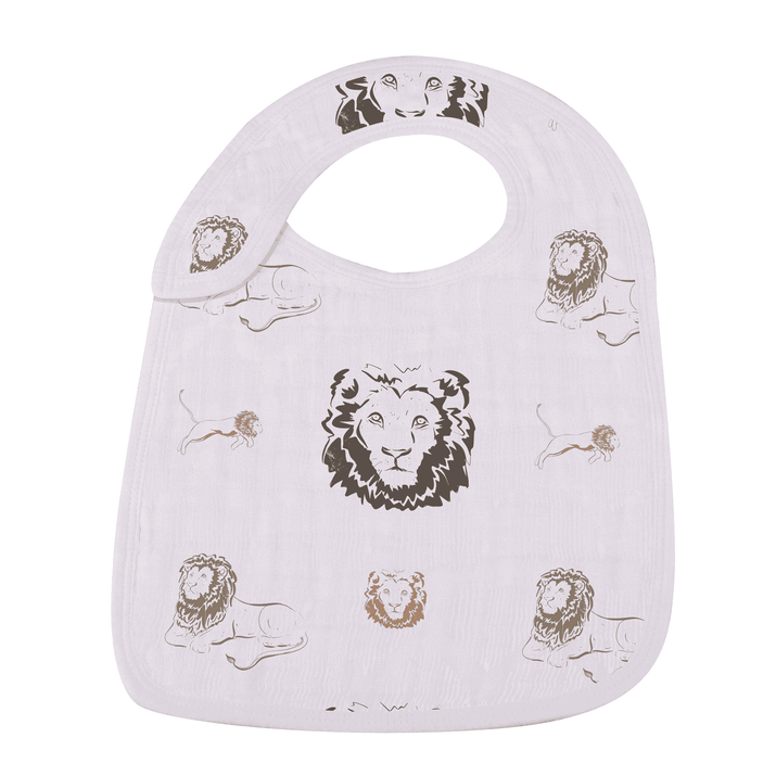 On The Savannah Bamboo Muslin Snap Bibs 3PK - The Little Big Store