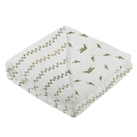 Dino Feet and Pteranodon Cotton Muslin NewcastleBlanket - The Little Big Store