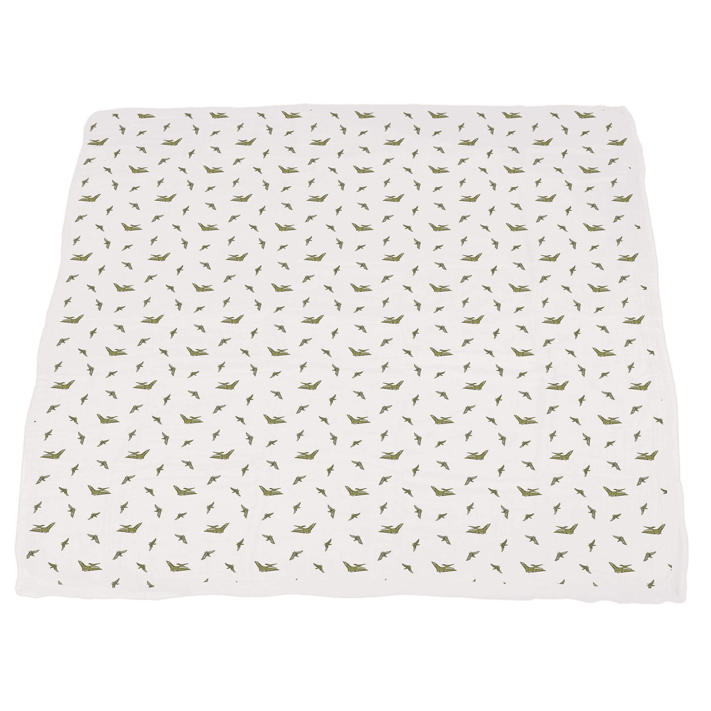 Dino Feet and Pteranodon Cotton Muslin NewcastleBlanket - The Little Big Store