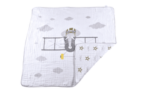 Flying Elephant Cotton Muslin Newcastle Blanket - The Little Big Store