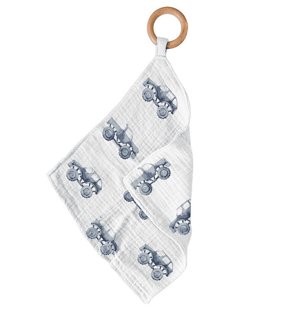 Indigo Monster Trucks Cotton Newcastle Teether - The Little Big Store