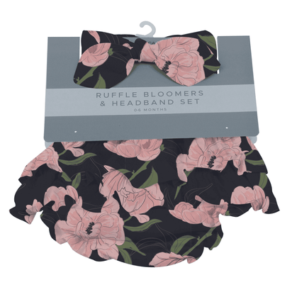 Peonies Ruffle Bloomers and Headband Set - The Little Big Store