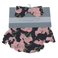 Peonies Ruffle Bloomers and Headband Set - The Little Big Store