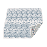 Ocean Palm Trees and Marina Sailboats Bamboo Newcastle Blanket - The Little Big Store