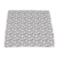 Ocean Palm Trees and Marina Sailboats Bamboo Newcastle Blanket - The Little Big Store