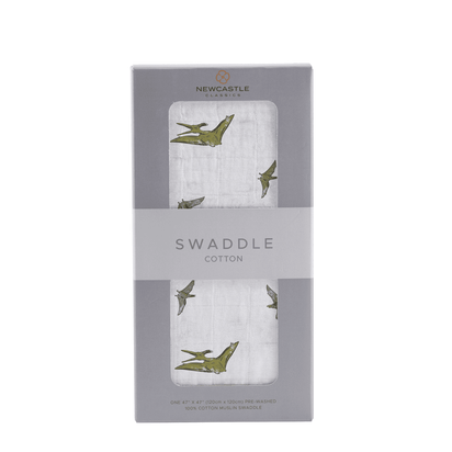 Pteranodon Cotton Muslin Swaddle - The Little Big Store
