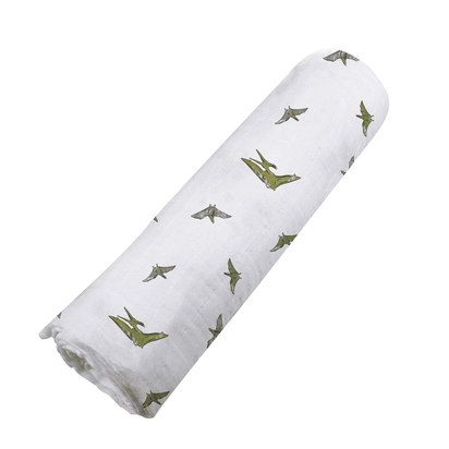 Pteranodon Cotton Muslin Swaddle - The Little Big Store