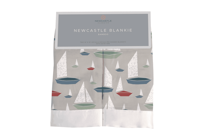 Marina Sailboats Bamboo Newcastle Blankie - The Little Big Store