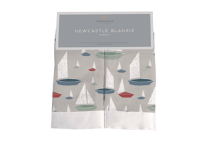 Marina Sailboats Bamboo Newcastle Blankie - The Little Big Store