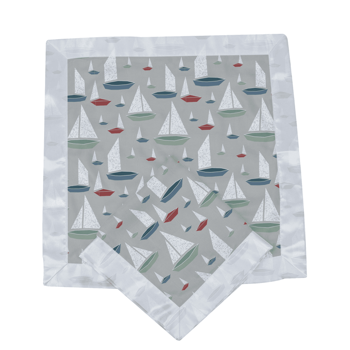 Marina Sailboats Bamboo Newcastle Blankie - The Little Big Store
