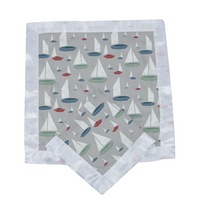 Marina Sailboats Bamboo Newcastle Blankie - The Little Big Store