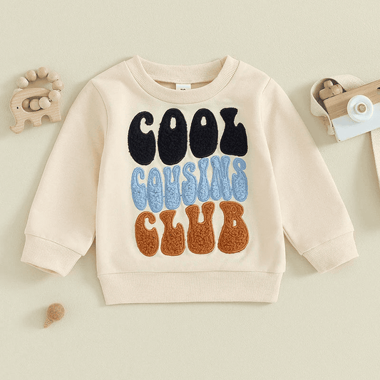 Sweatshirt "Cool Cousins Club" for children - The Little Big Store