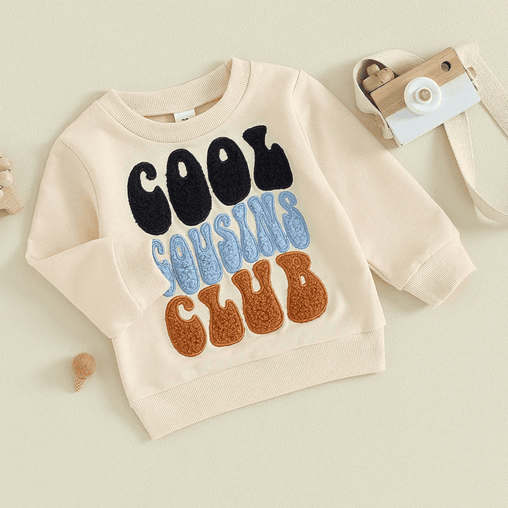 Sweatshirt "Cool Cousins Club" for children - The Little Big Store