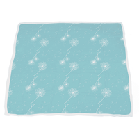 Corgi and Dandelion Seeds Bamboo Muslin Newcastle Blanket - The Little Big Store