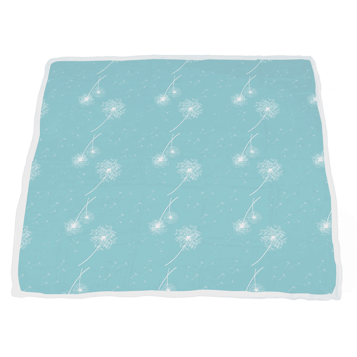 Corgi and Dandelion Seeds Bamboo Muslin Newcastle Blanket - The Little Big Store