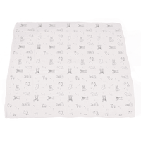 Corgi and Dandelion Seeds Bamboo Muslin Newcastle Blanket - The Little Big Store