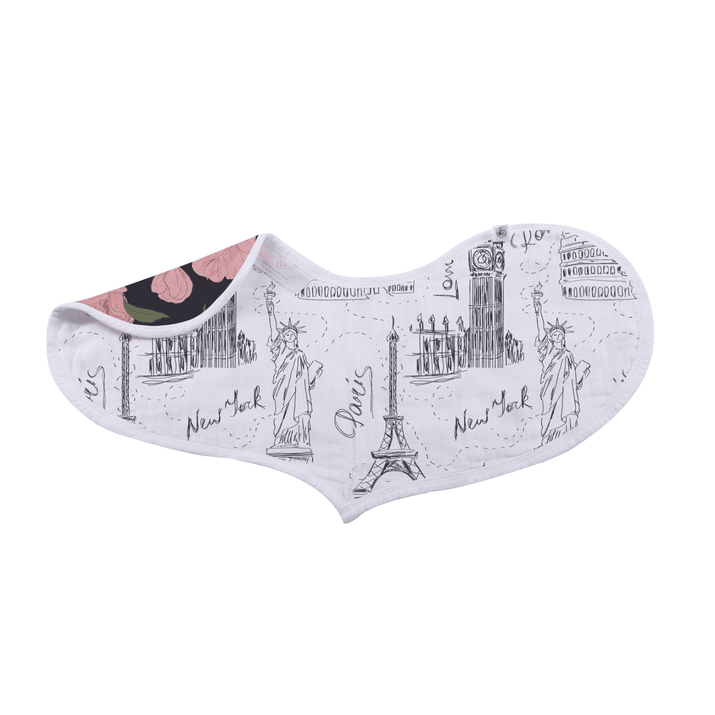 London, Paris, New York Heart Bibs - Set of 2 - The Little Big Store