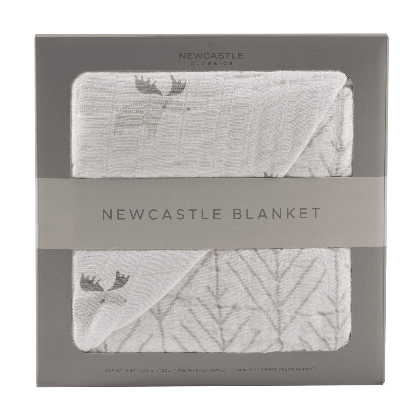 Mister Moose and Forest Arrow Cotton Muslin Newcastle Blanket - The Little Big Store