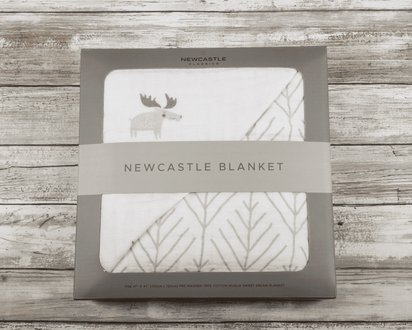 Mister Moose and Forest Arrow Cotton Muslin Newcastle Blanket - The Little Big Store
