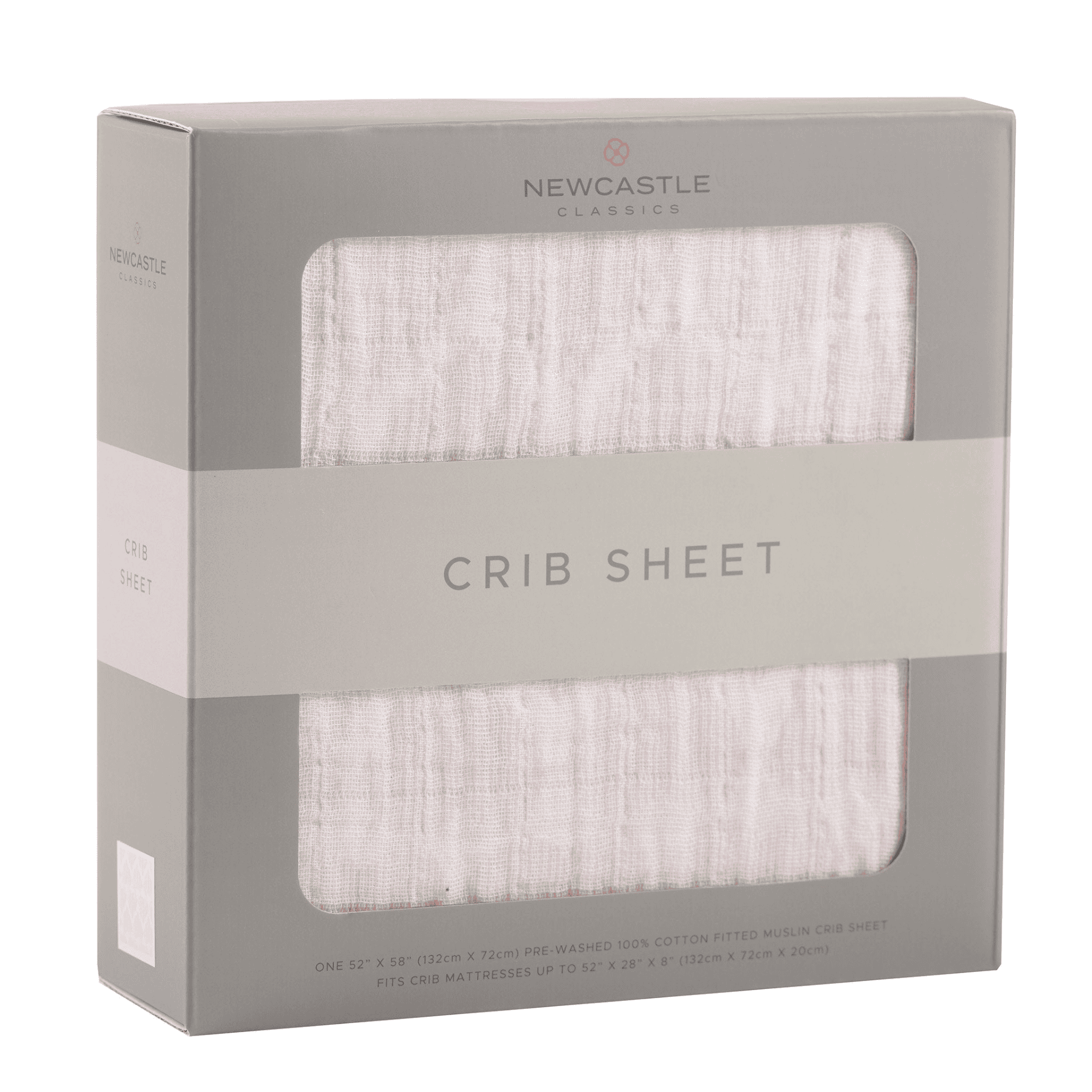 Matchstick Hearts Cotton Muslin Crib Sheet - The Little Big Store