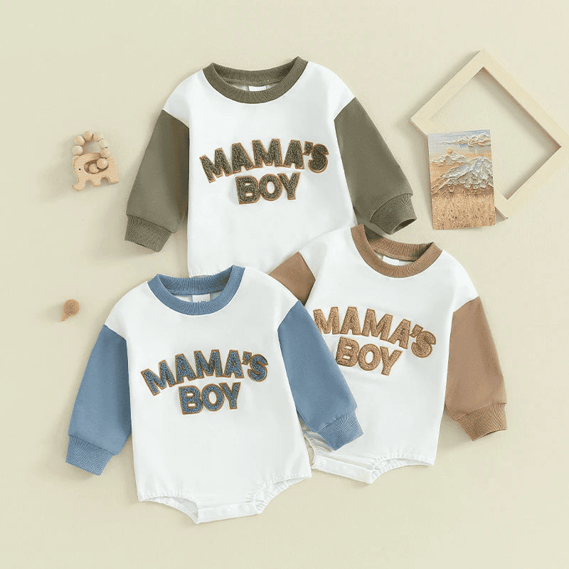 Mama's Boy Cozy Romper Sweatshirt - The Little Big Store