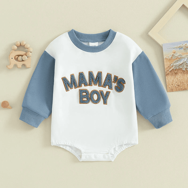 Mama's Boy Cozy Romper Sweatshirt - The Little Big Store