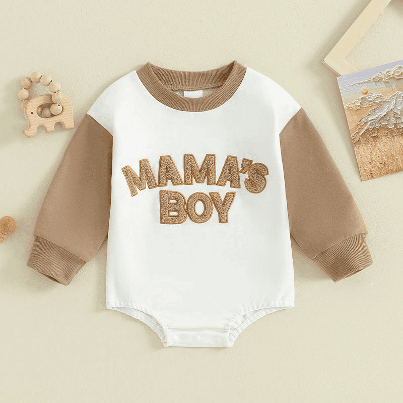 Mama's Boy Cozy Romper Sweatshirt - The Little Big Store