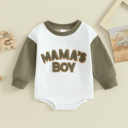 Mama's Boy Cozy Romper Sweatshirt - The Little Big Store
