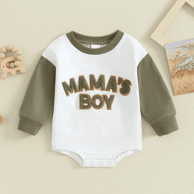 Mama's Boy Cozy Romper Sweatshirt - The Little Big Store