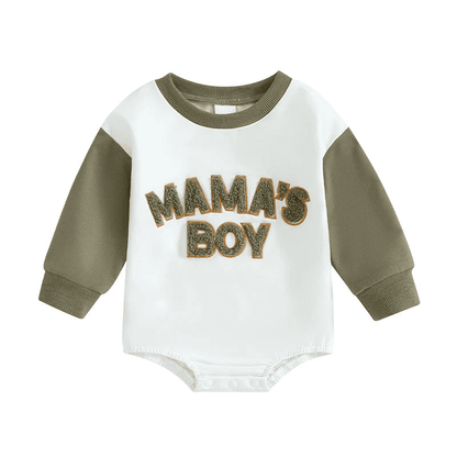 Mama's Boy Cozy Romper Sweatshirt - The Little Big Store